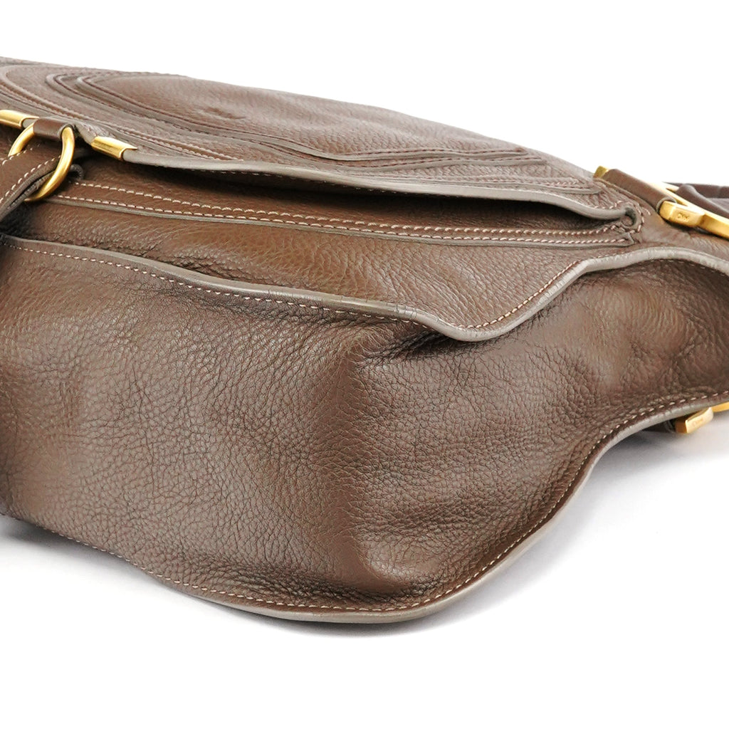 Light Brown Leather Marcie Shoulder Bag