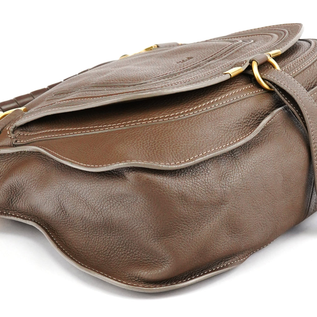 Light Brown Leather Marcie Shoulder Bag