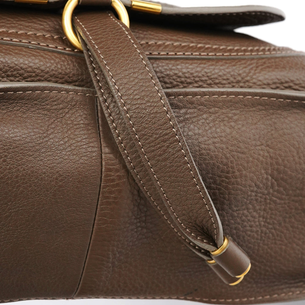 Light Brown Leather Marcie Shoulder Bag