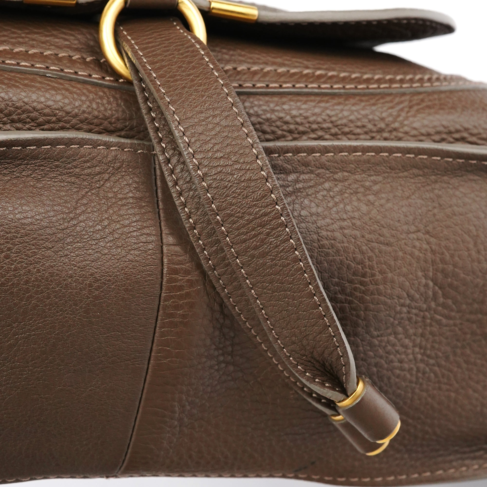Light Brown Leather Marcie Shoulder Bag