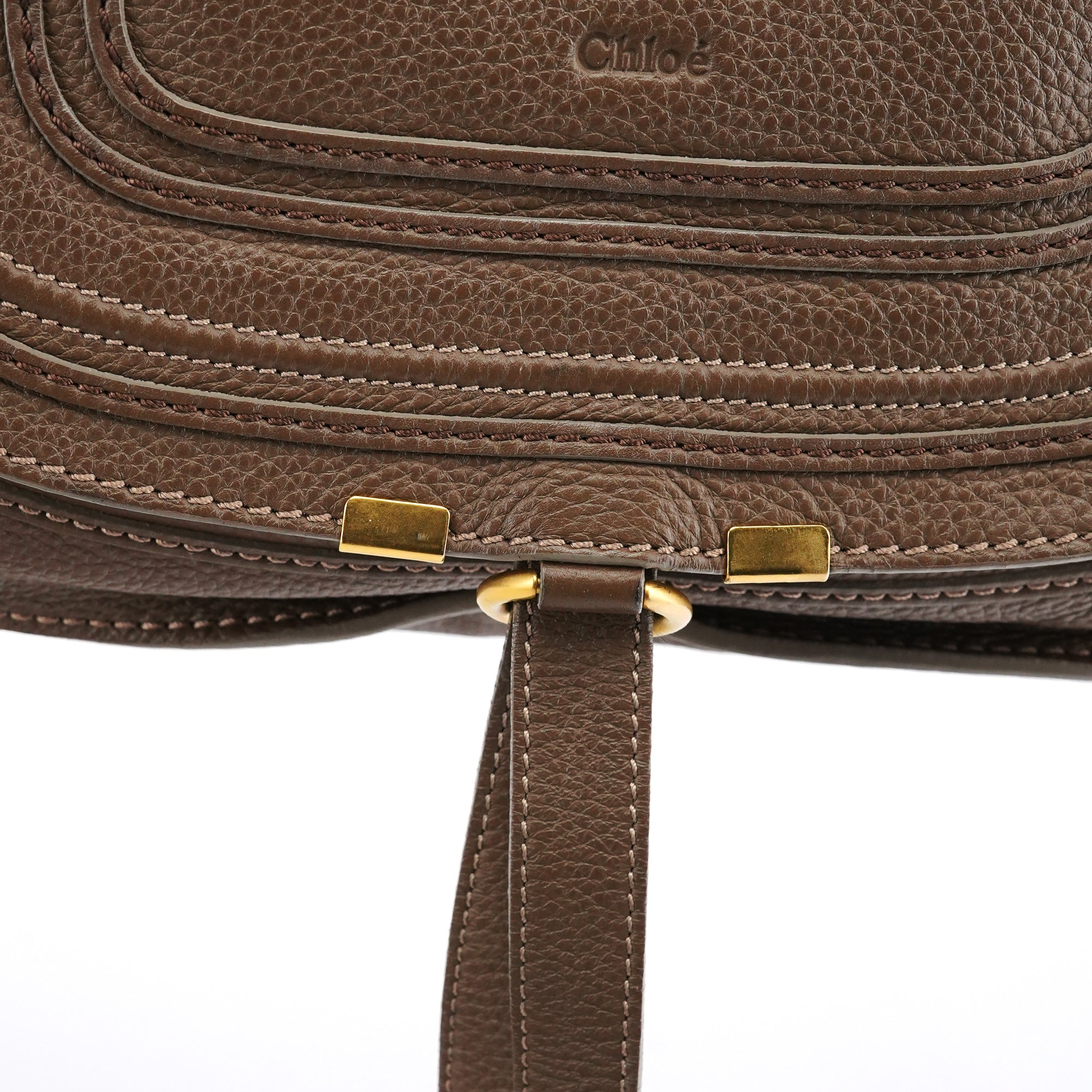 Light Brown Leather Marcie Shoulder Bag