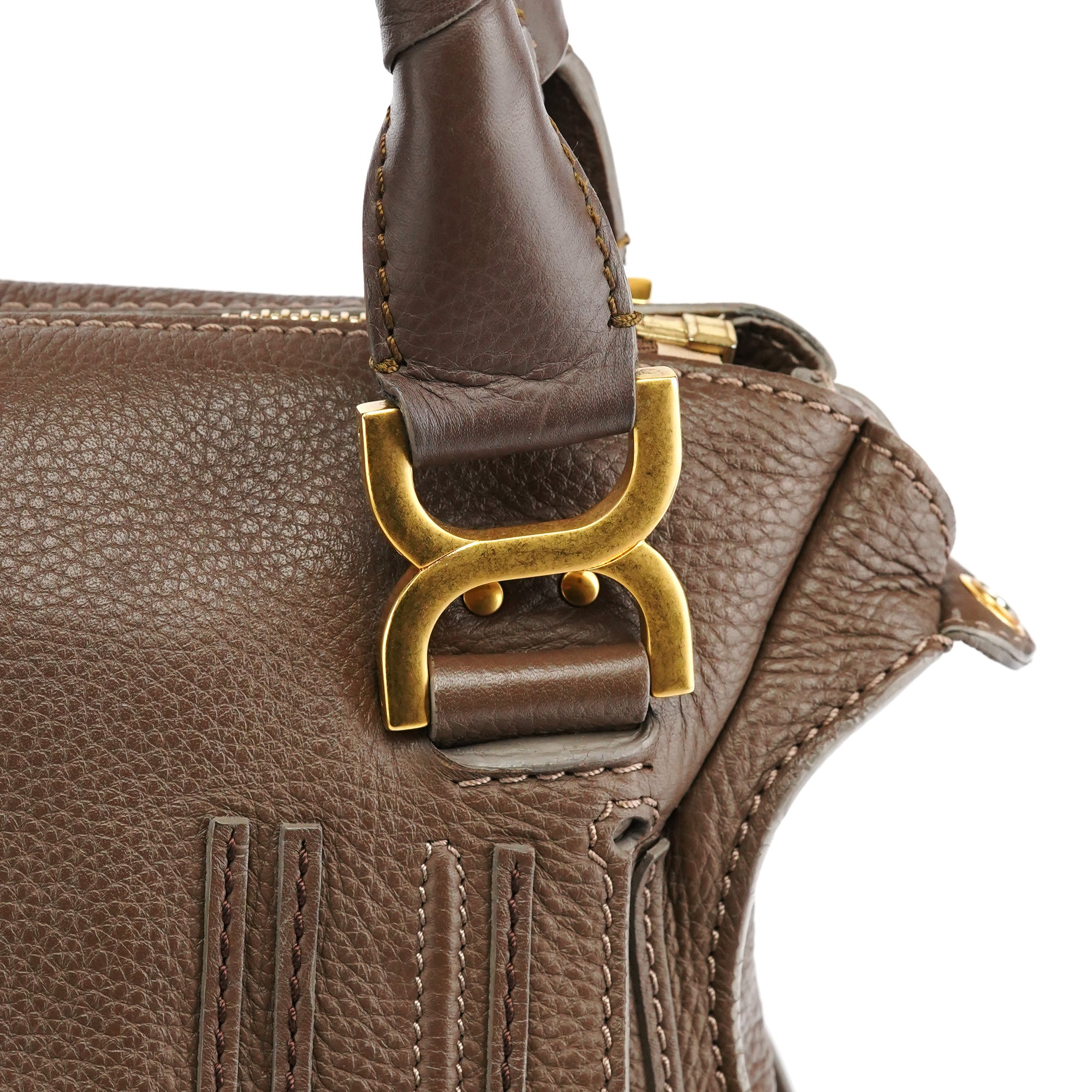 Light Brown Leather Marcie Shoulder Bag