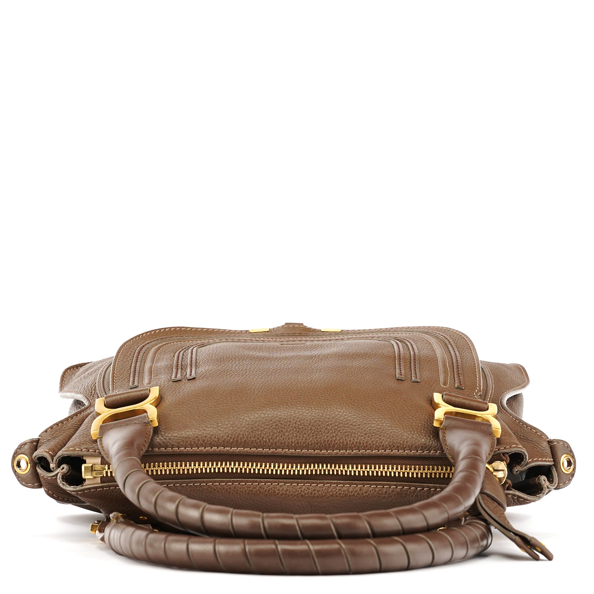 Light Brown Leather Marcie Shoulder Bag