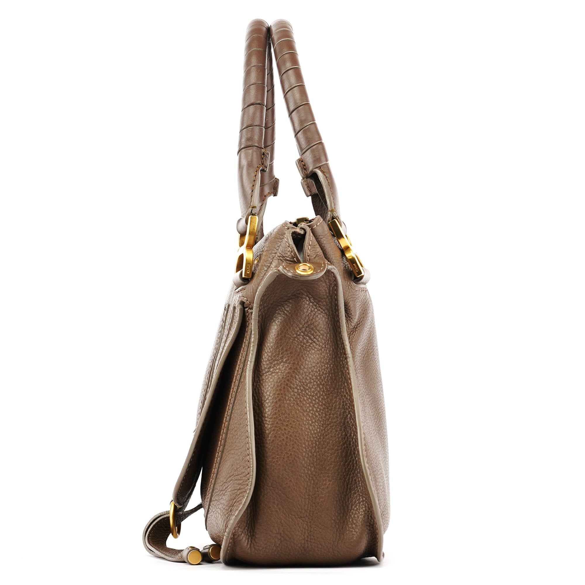 Light Brown Leather Marcie Shoulder Bag