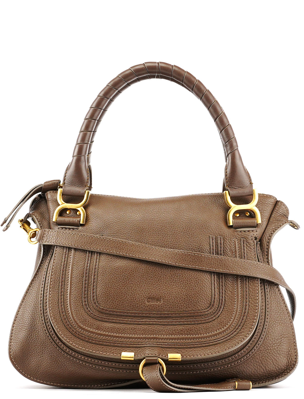 Light Brown Leather Marcie Shoulder Bag