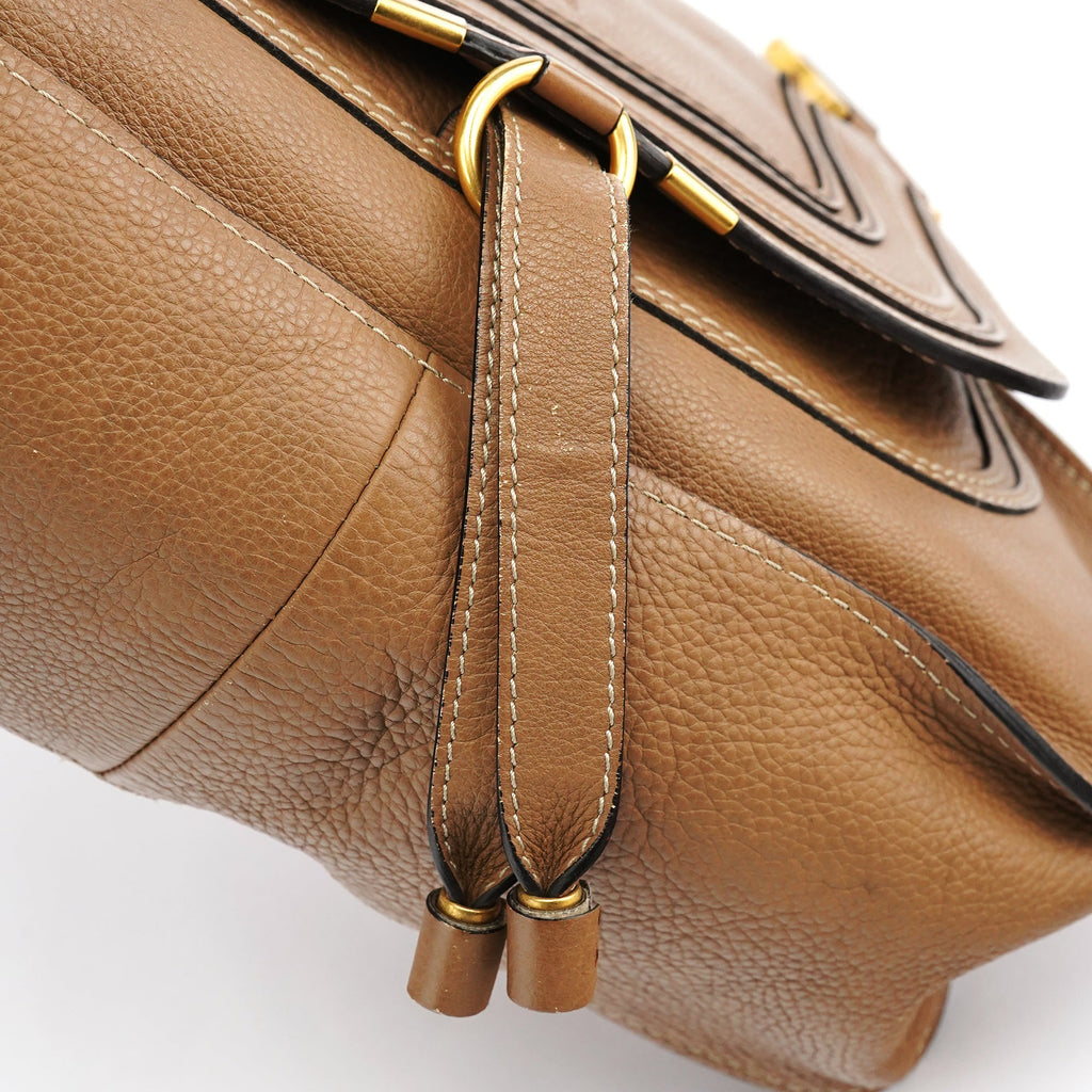Light Brown Leather Marcie Shoulder Bag