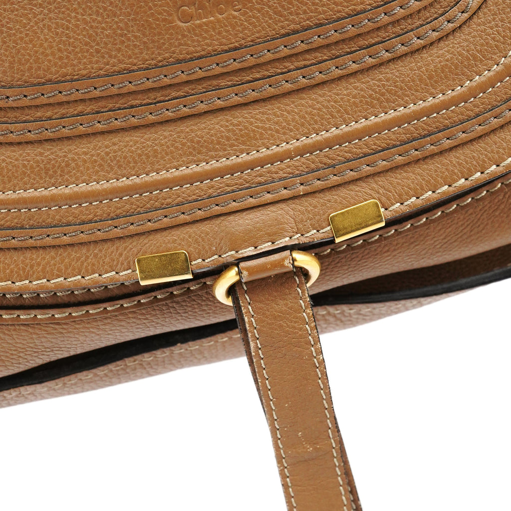 Light Brown Leather Marcie Shoulder Bag