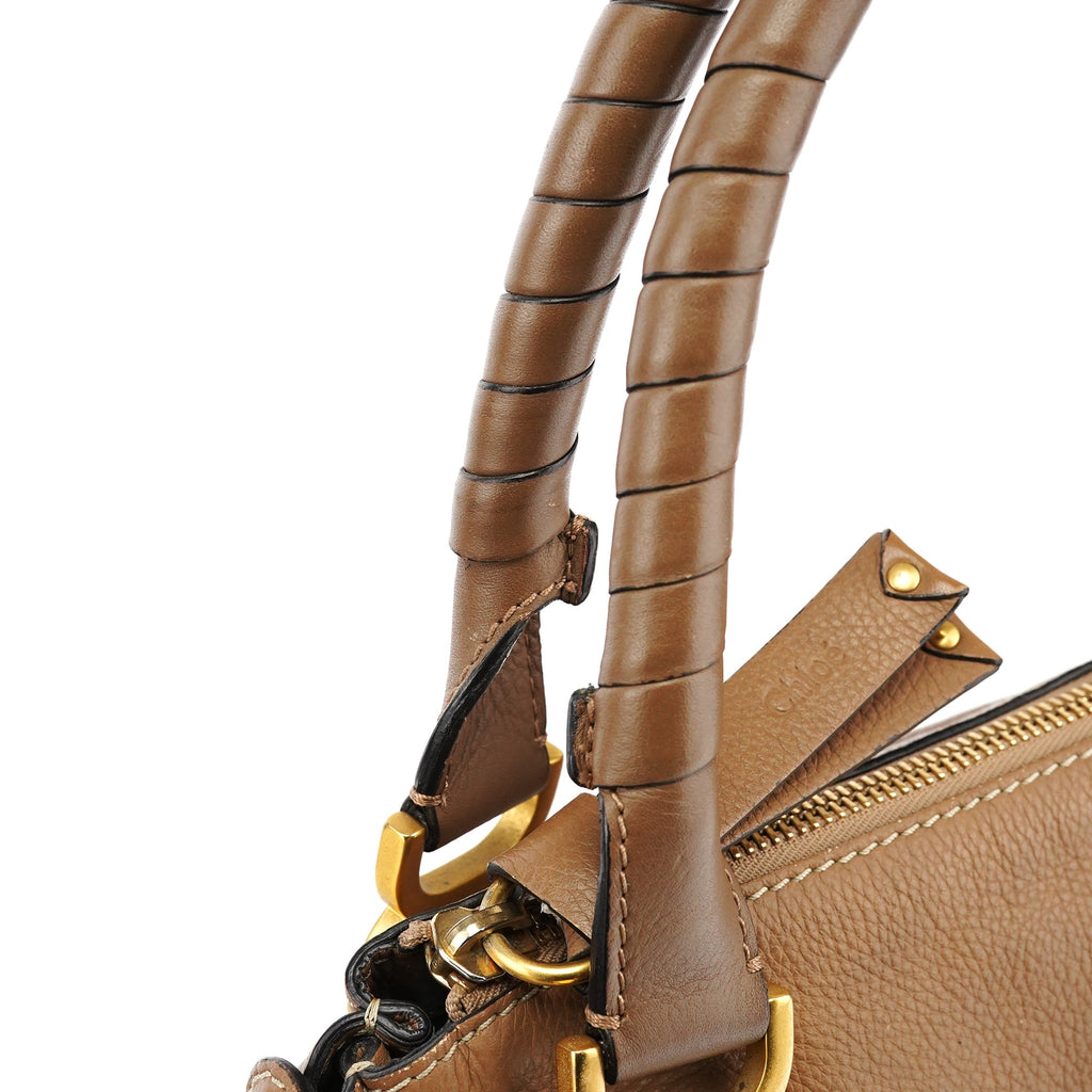 Light Brown Leather Marcie Shoulder Bag