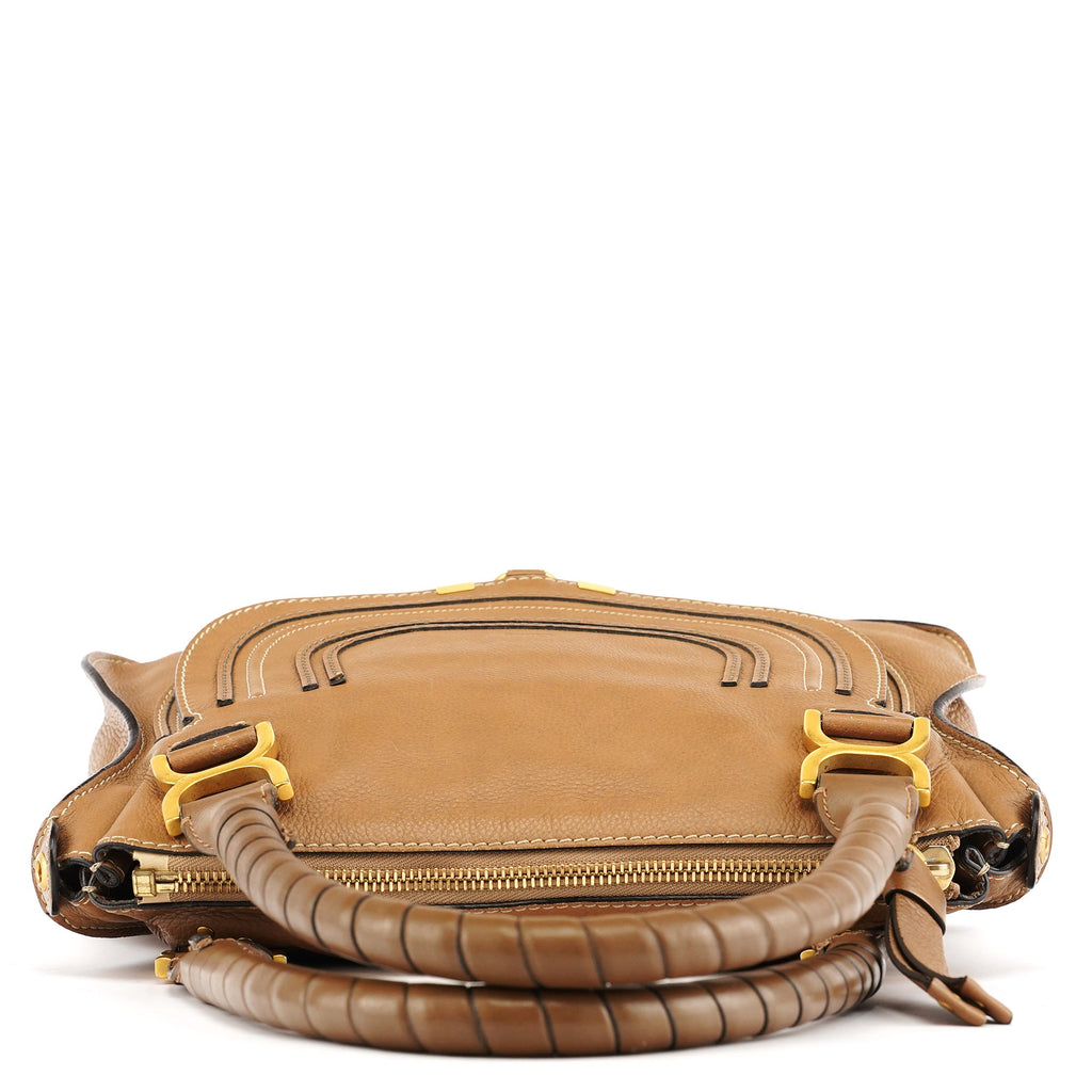 Light Brown Leather Marcie Shoulder Bag