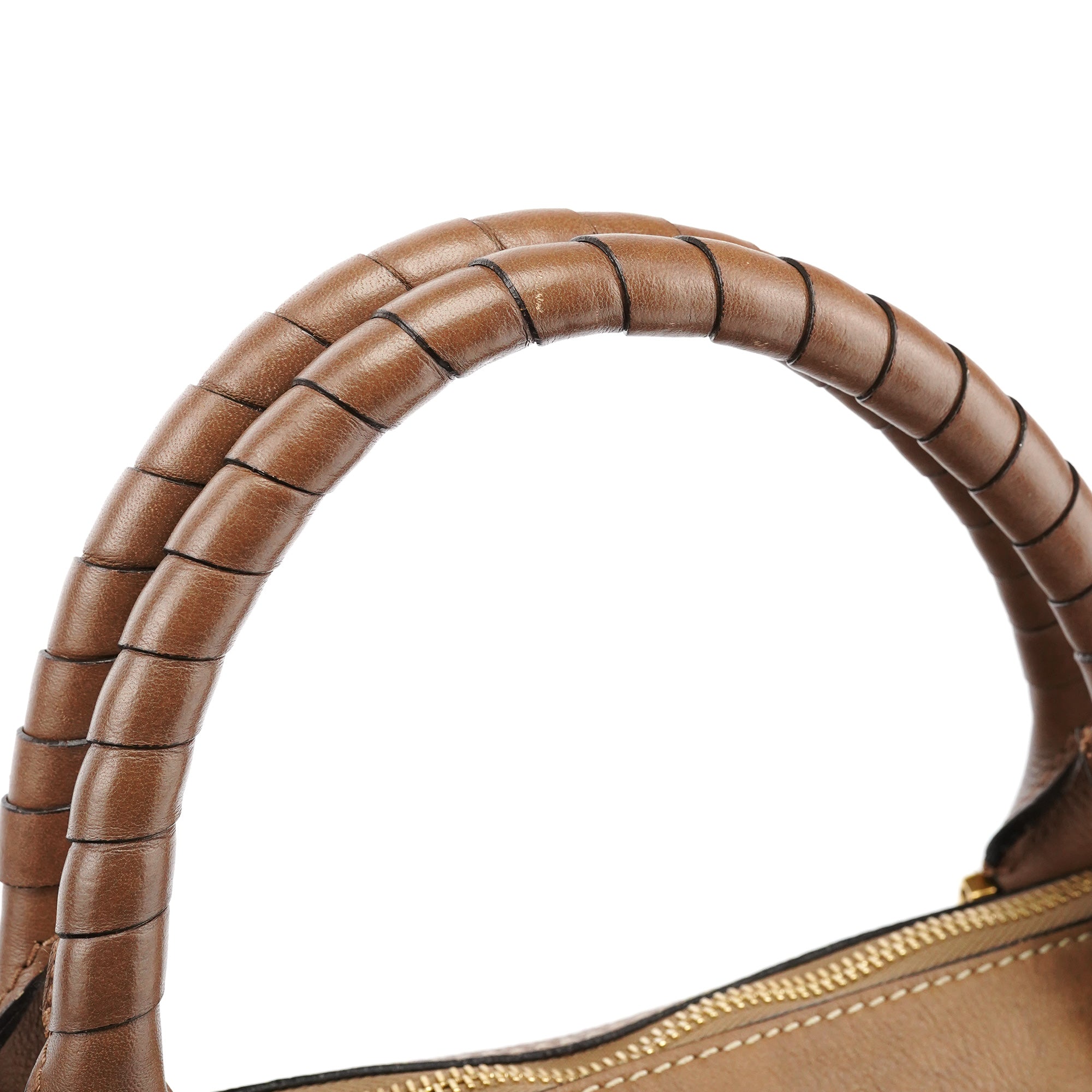 Light Brown Leather Marcie Shoulder Bag