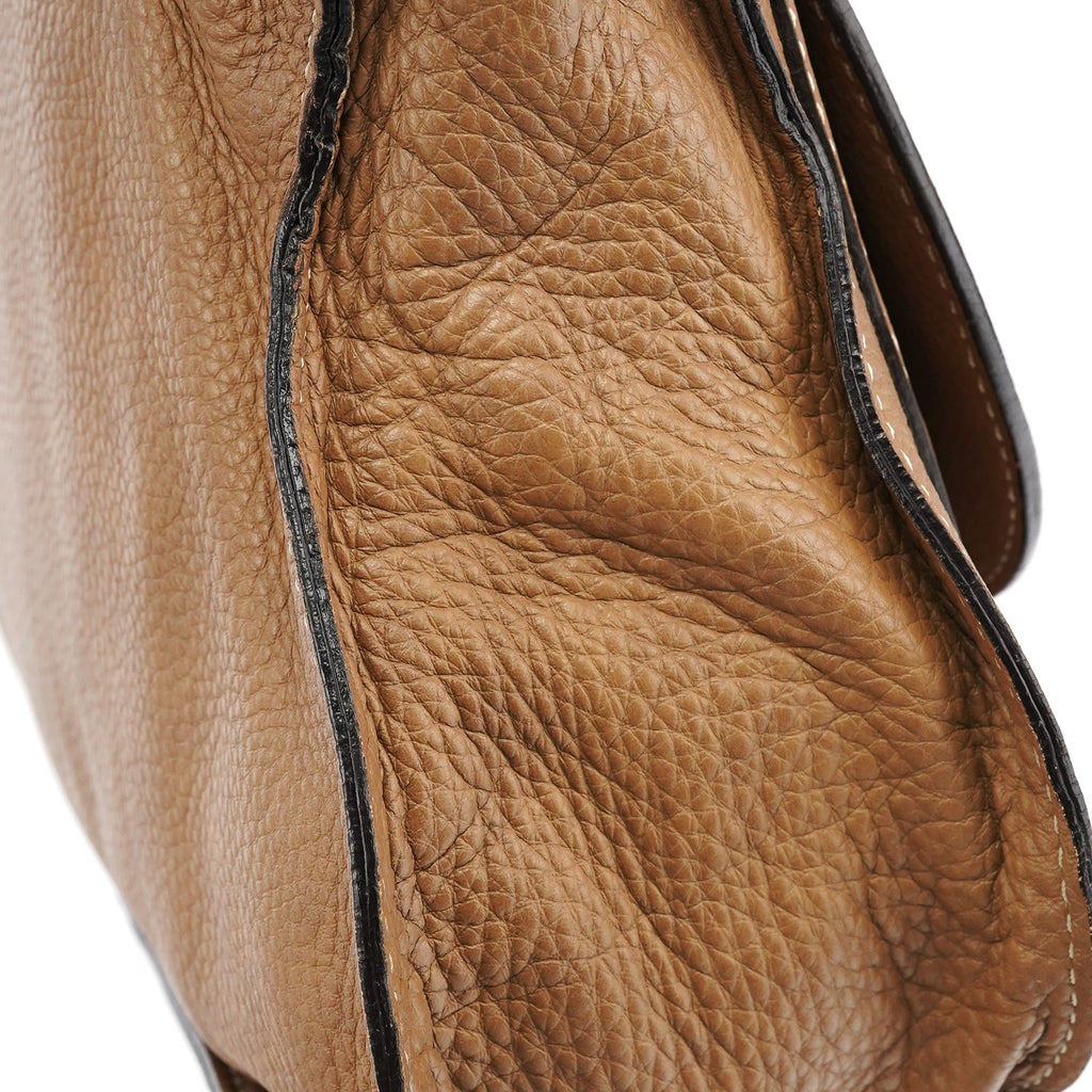 Light Brown Leather Marcie Shoulder Bag