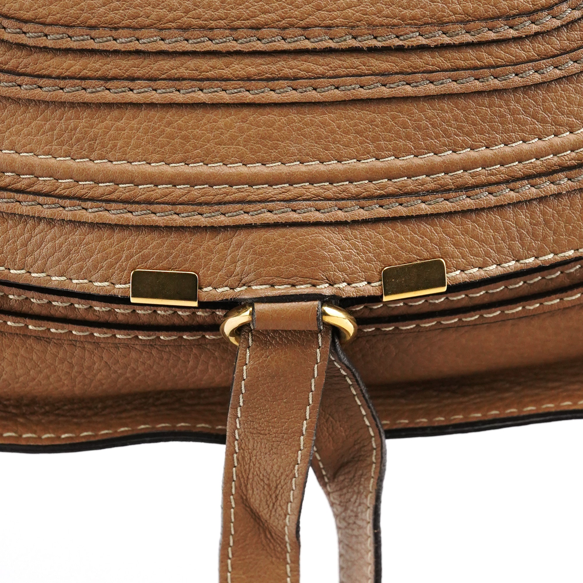 Light Brown Leather Marcie Shoulder Bag