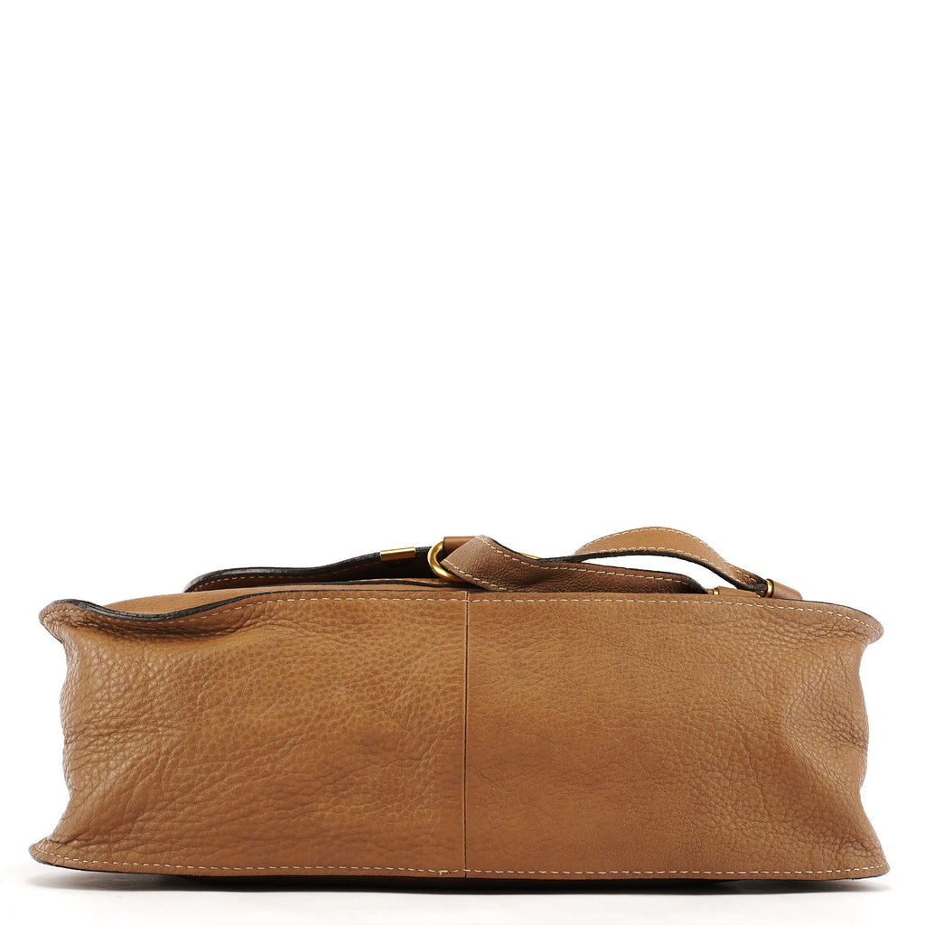 Light Brown Leather Marcie Shoulder Bag