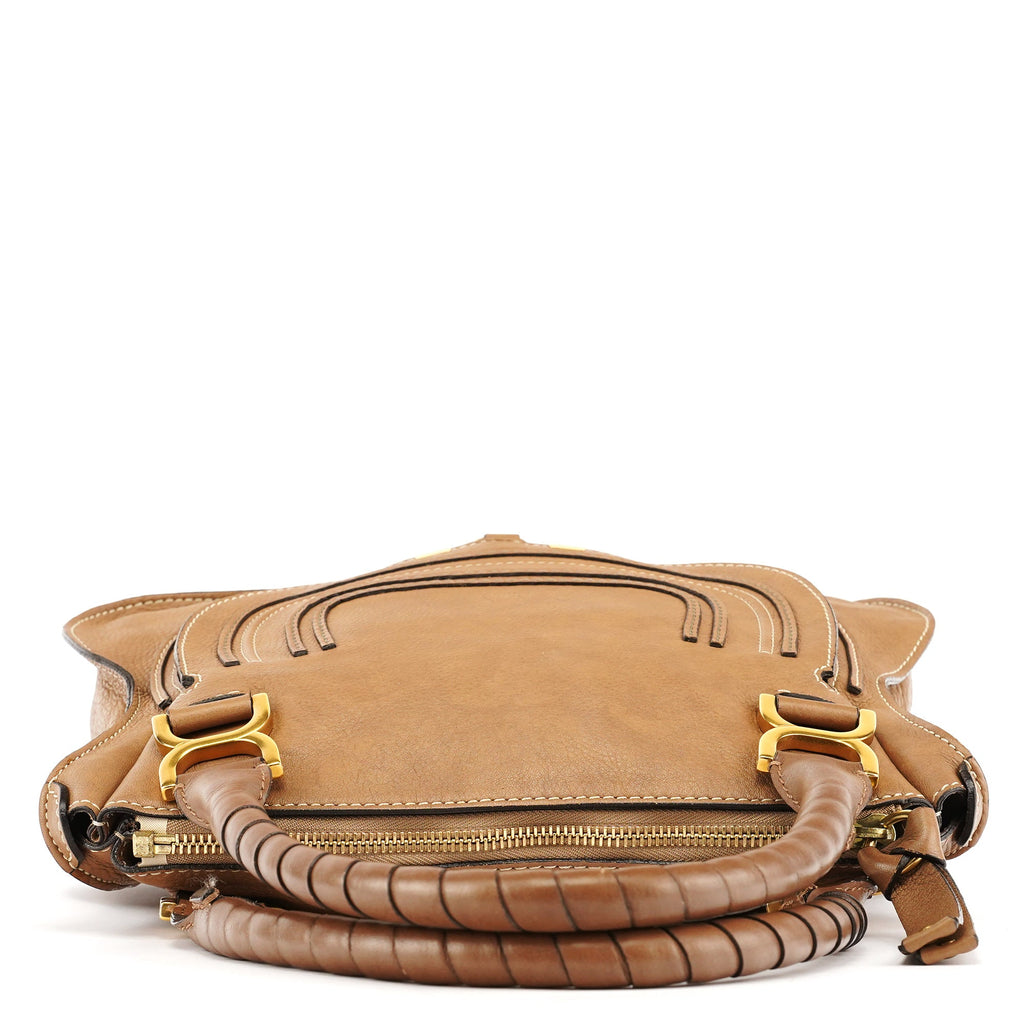 Light Brown Leather Marcie Shoulder Bag