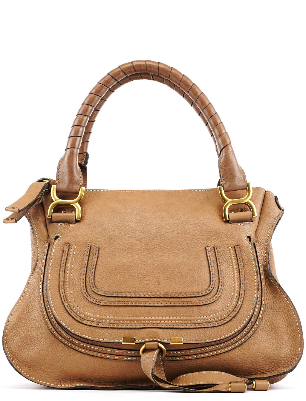 Light Brown Leather Marcie Shoulder Bag