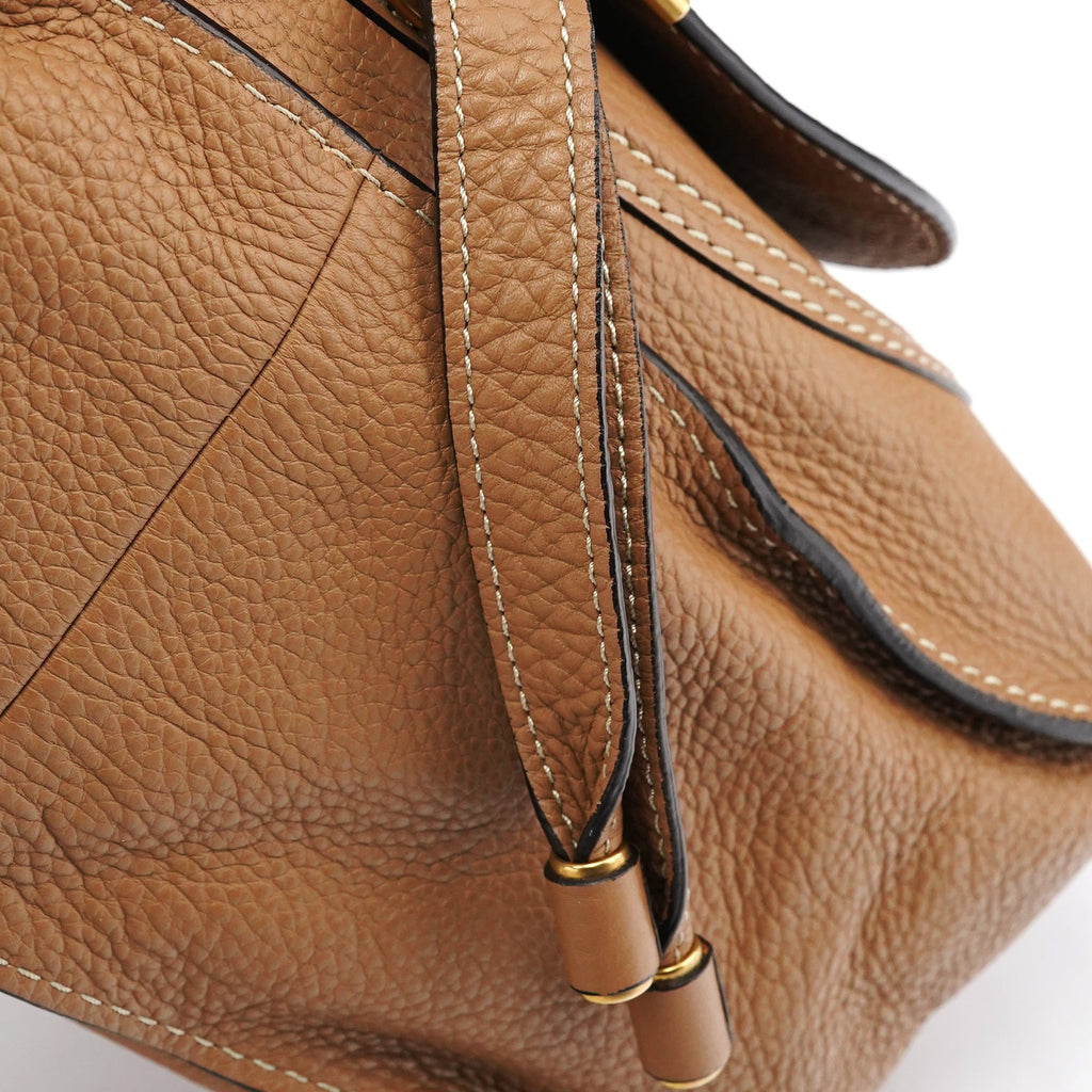 Light Brown Leather Marcie Shoulder Bag