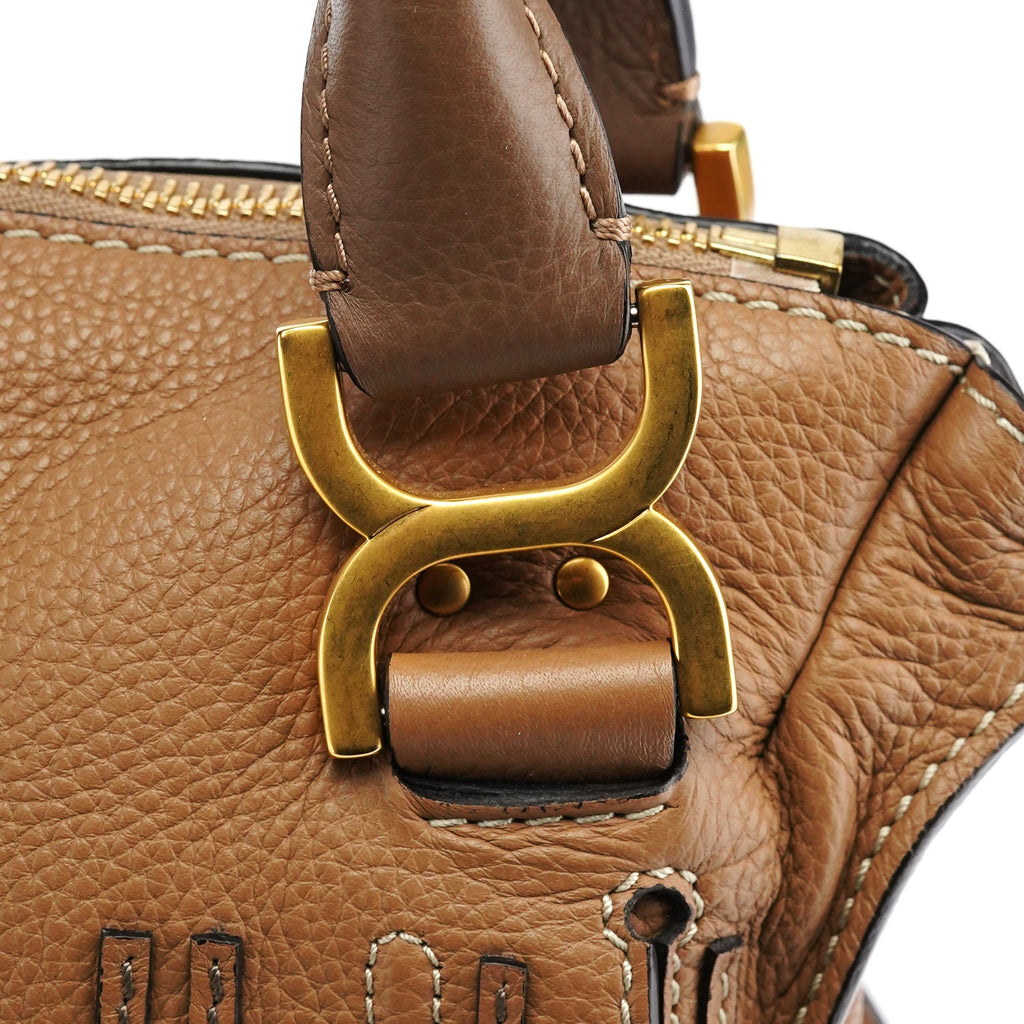 Light Brown Leather Marcie Shoulder Bag