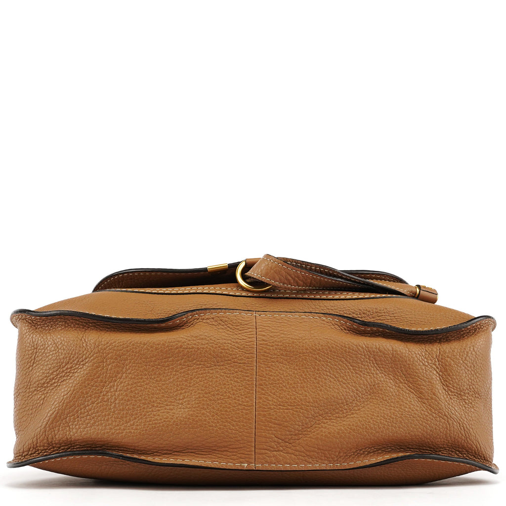 Light Brown Leather Marcie Shoulder Bag