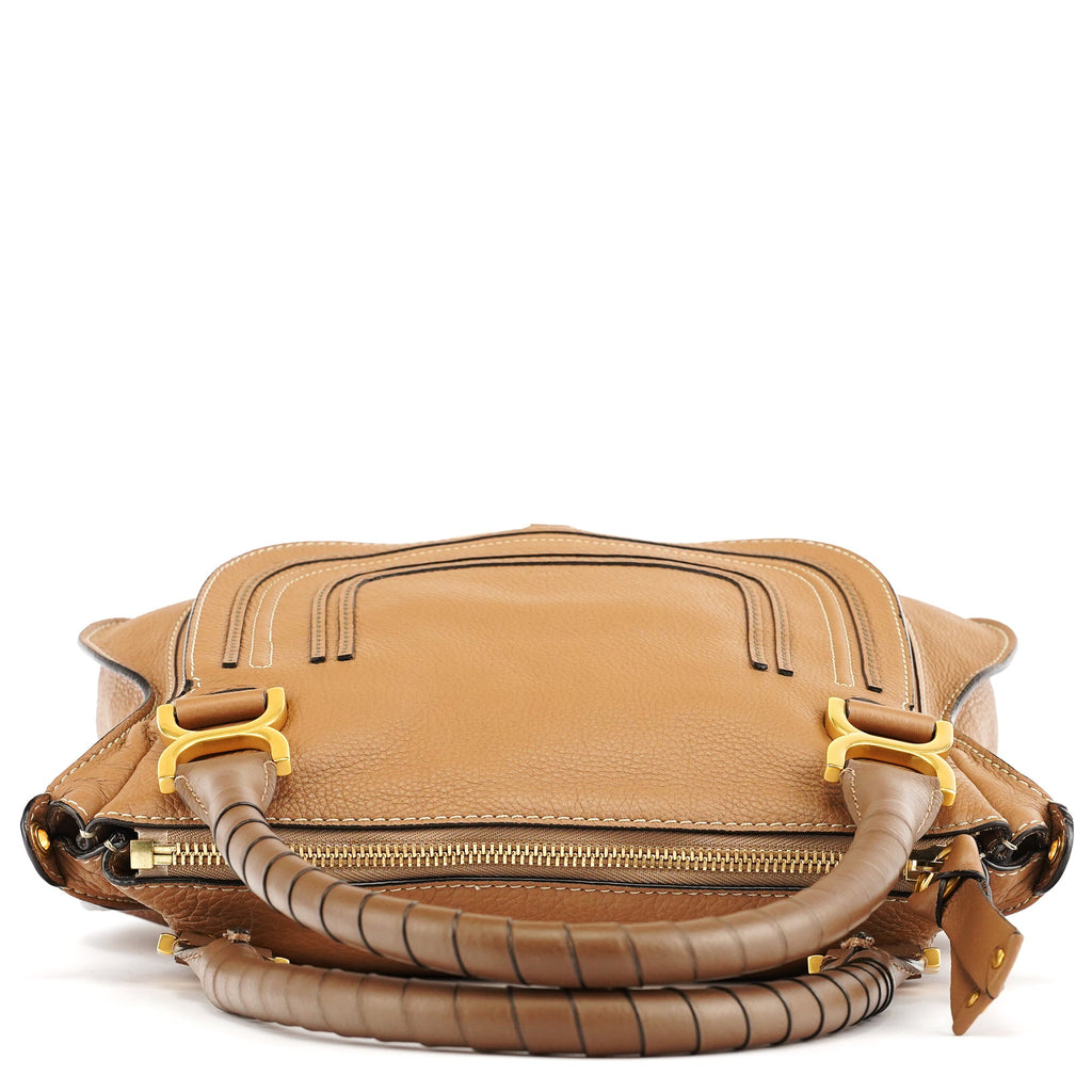 Light Brown Leather Marcie Shoulder Bag