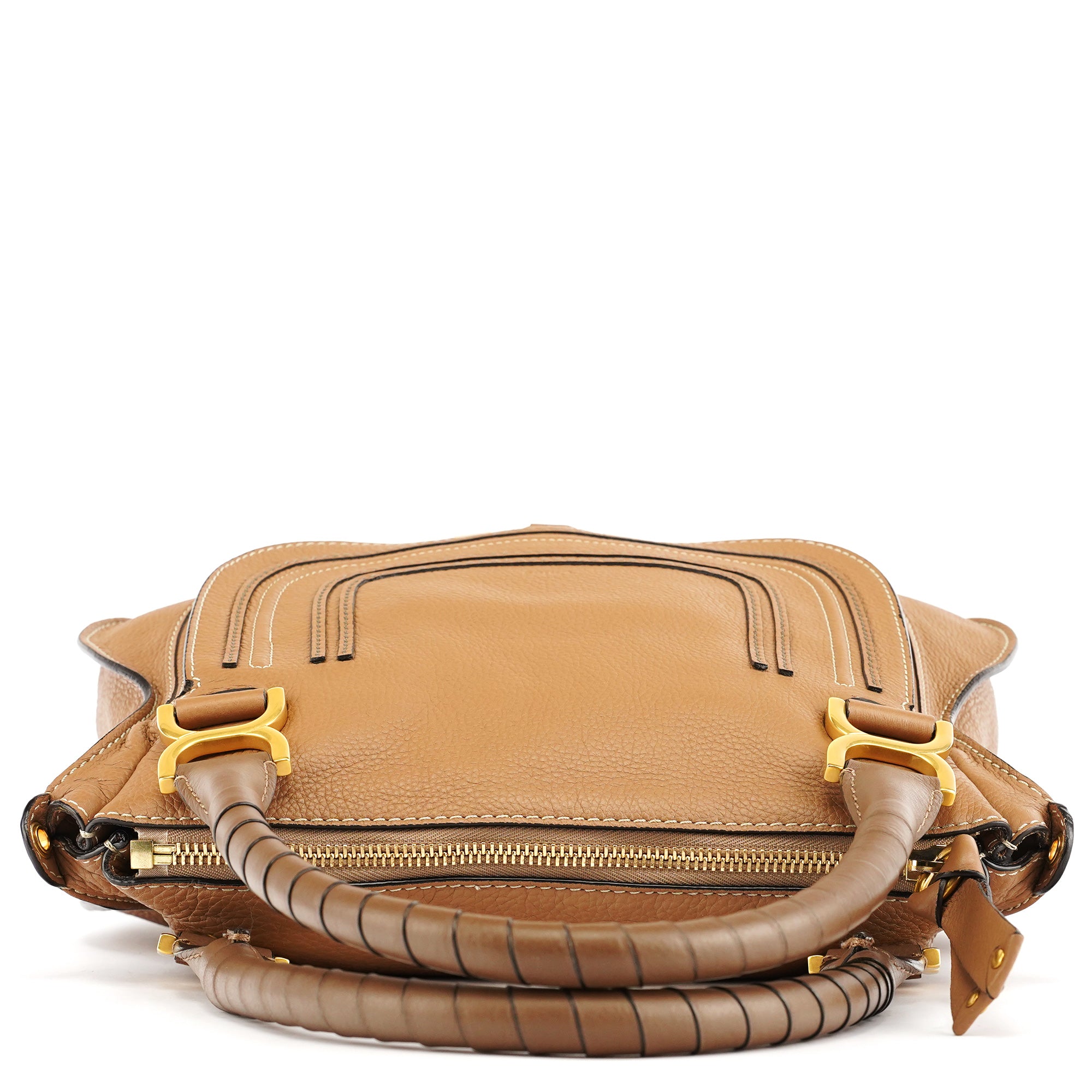 Light Brown Leather Marcie Shoulder Bag