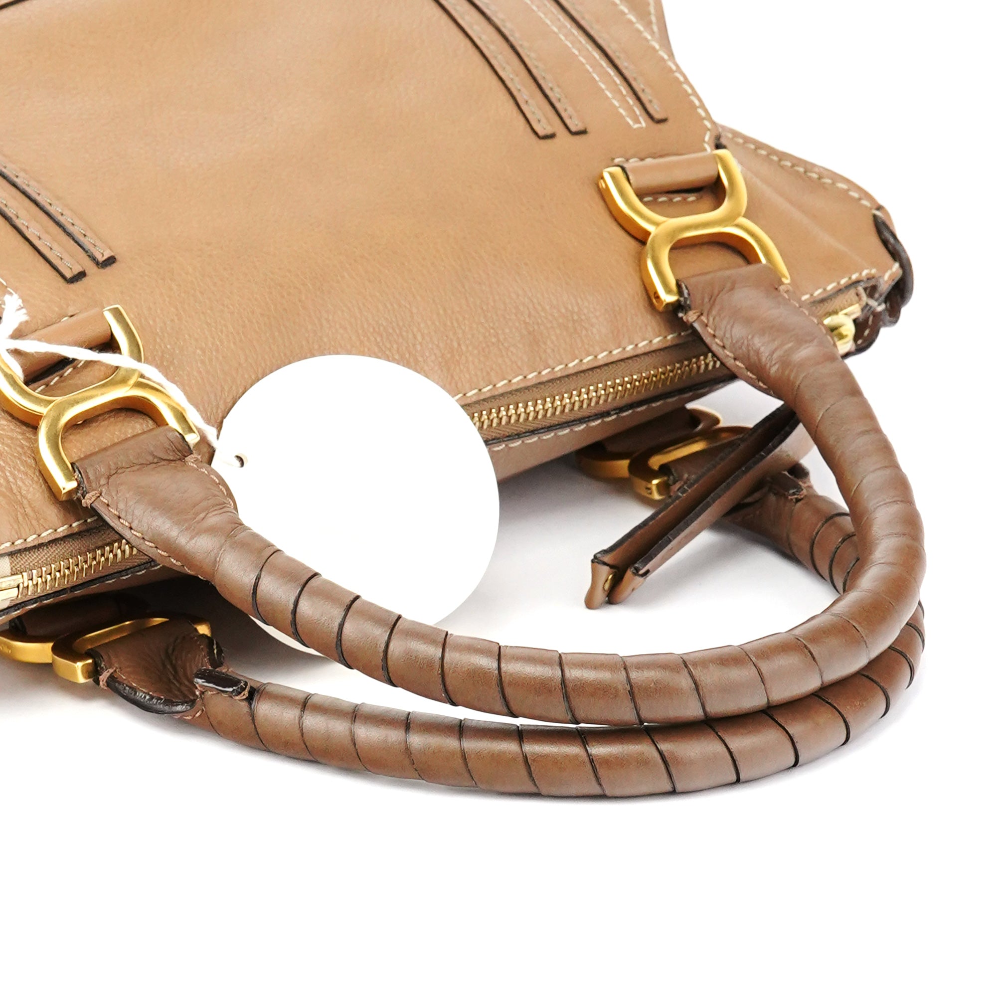 Light Brown Leather Marcie Shoulder Bag