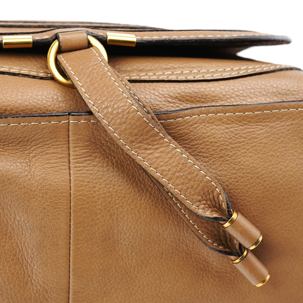 Light Brown Leather Marcie Shoulder Bag