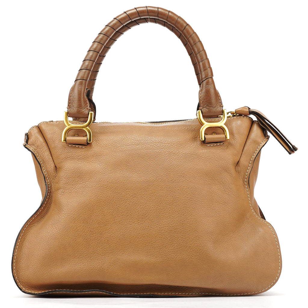 Light Brown Leather Marcie Shoulder Bag