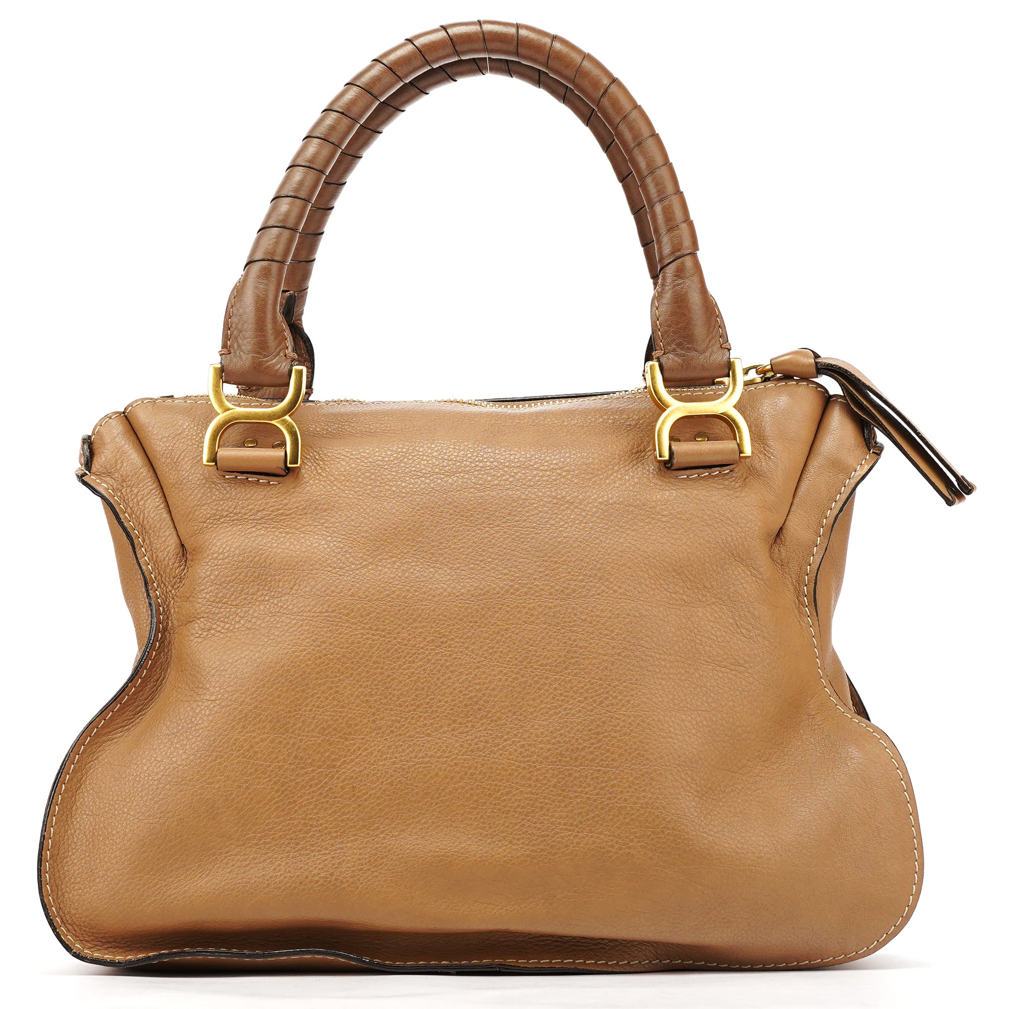 Light Brown Leather Marcie Shoulder Bag