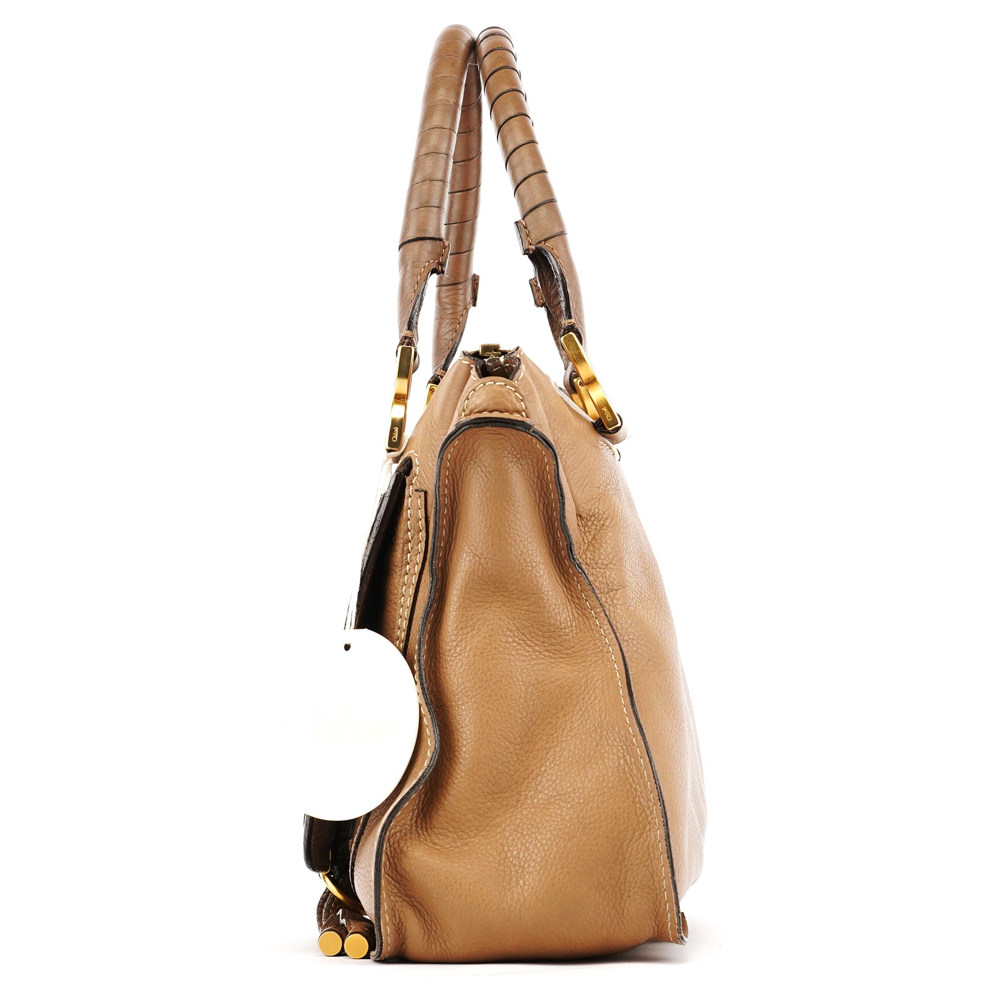 Light Brown Leather Marcie Shoulder Bag