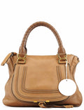Light Brown Leather Marcie Shoulder Bag