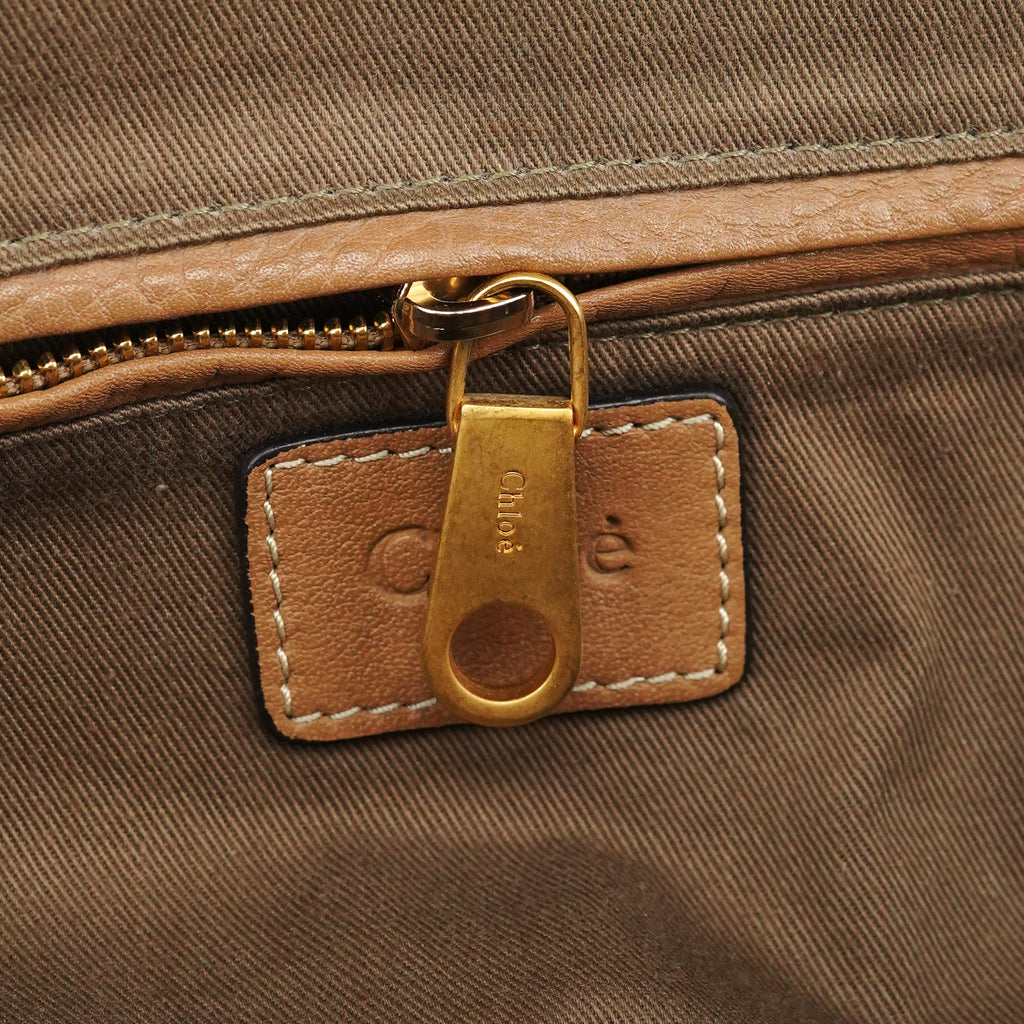 Light Brown Leather Marcie Shoulder Bag