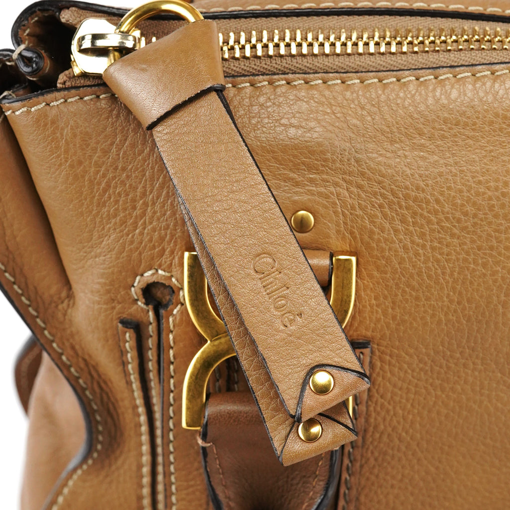 Light Brown Leather Marcie Shoulder Bag