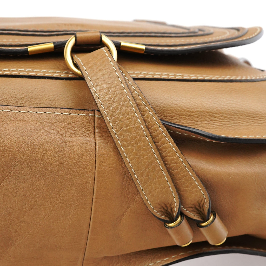 Light Brown Leather Marcie Shoulder Bag