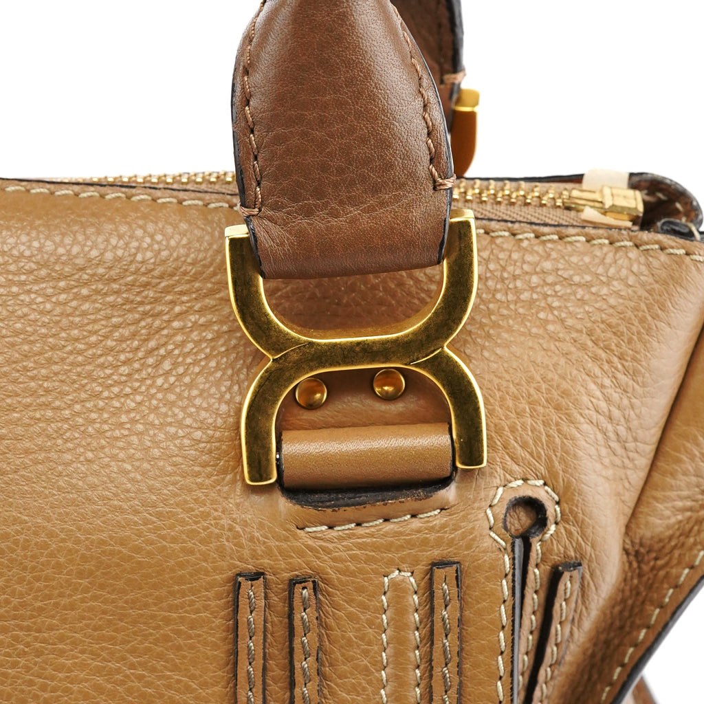 Light Brown Leather Marcie Shoulder Bag