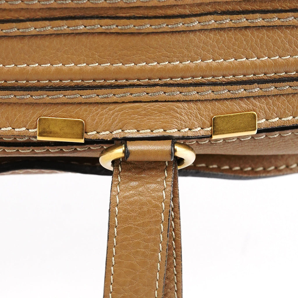 Light Brown Leather Marcie Shoulder Bag