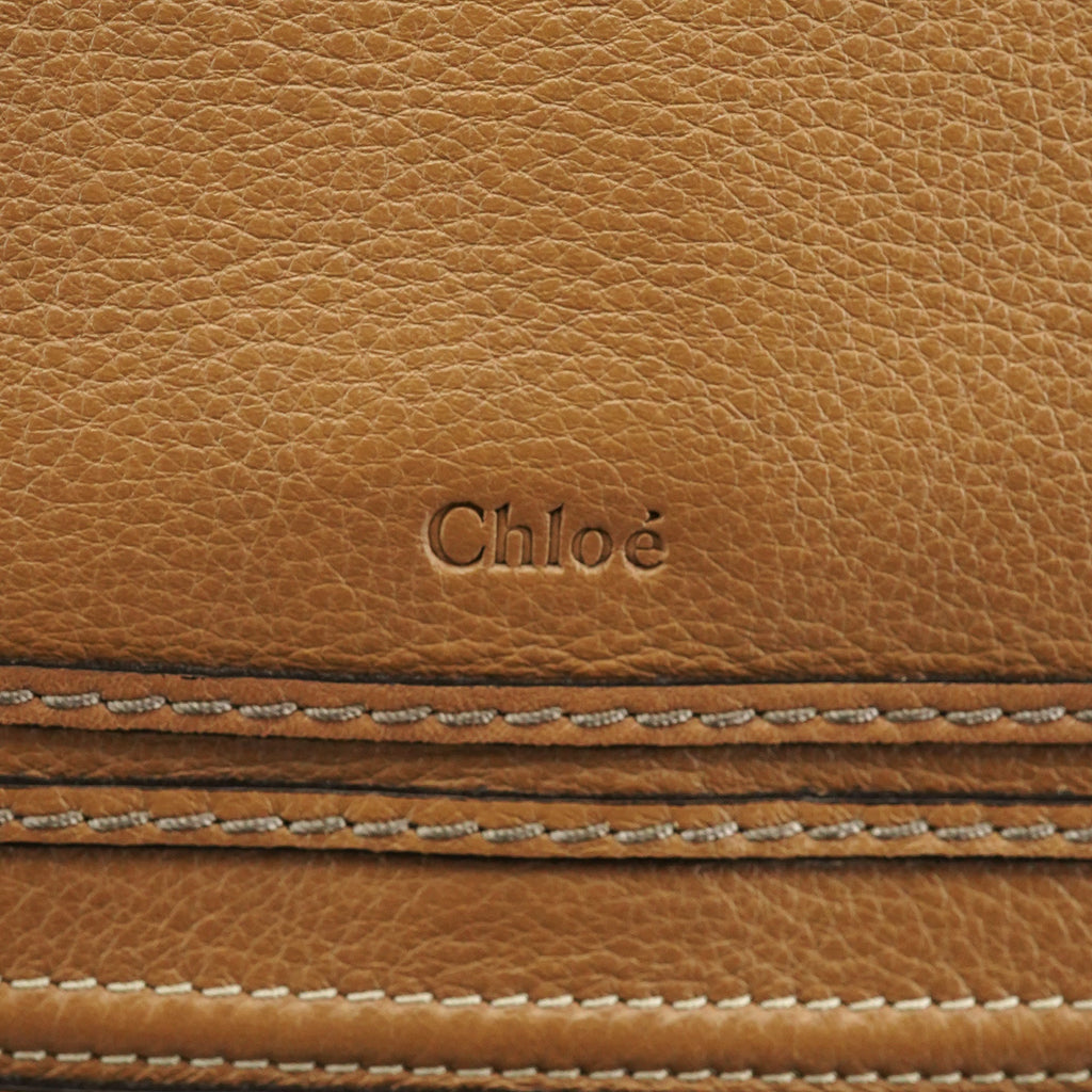 Light Brown Leather Marcie Shoulder Bag
