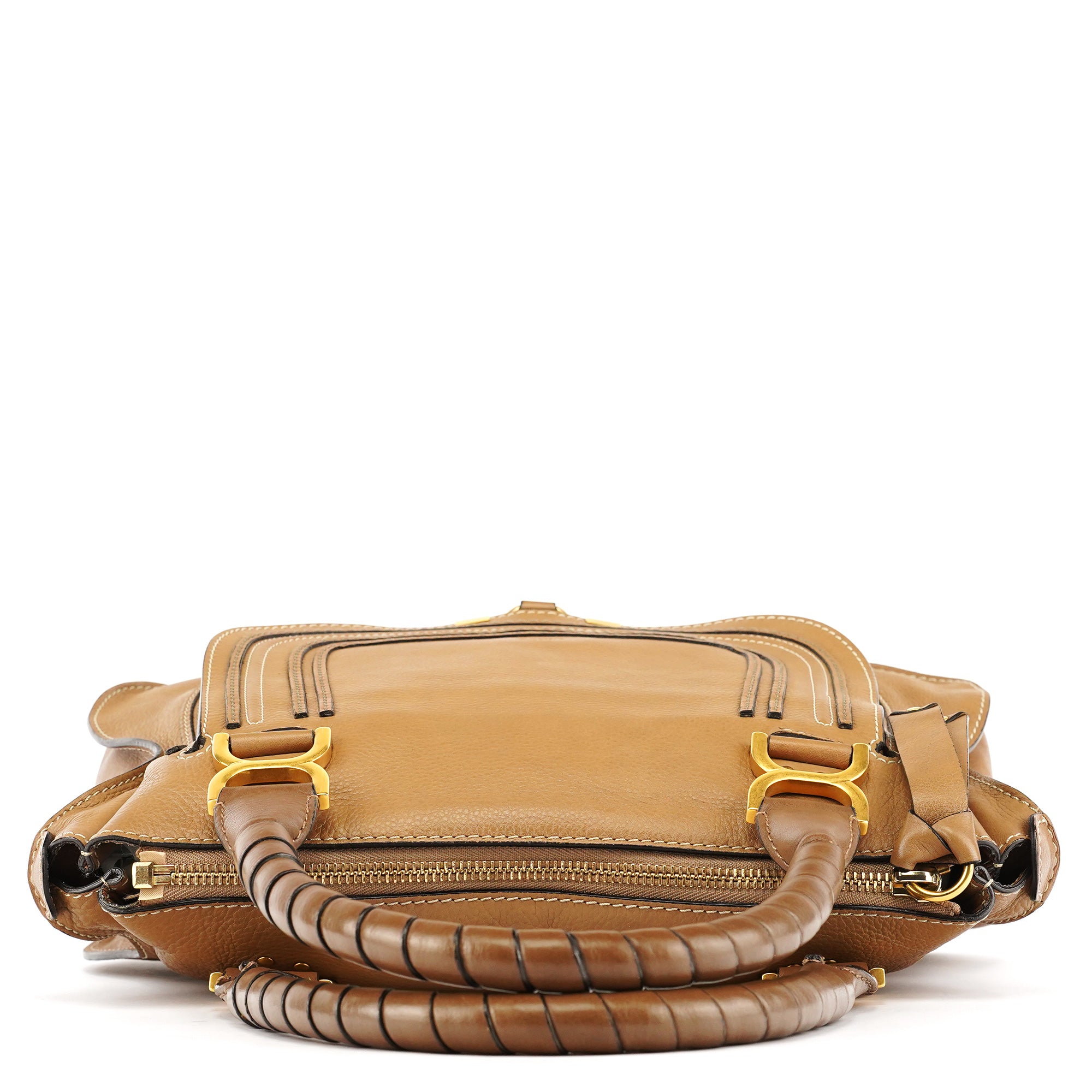 Light Brown Leather Marcie Shoulder Bag