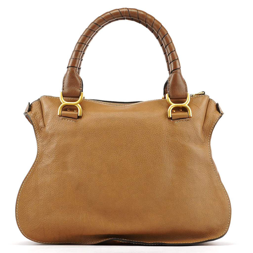 Light Brown Leather Marcie Shoulder Bag