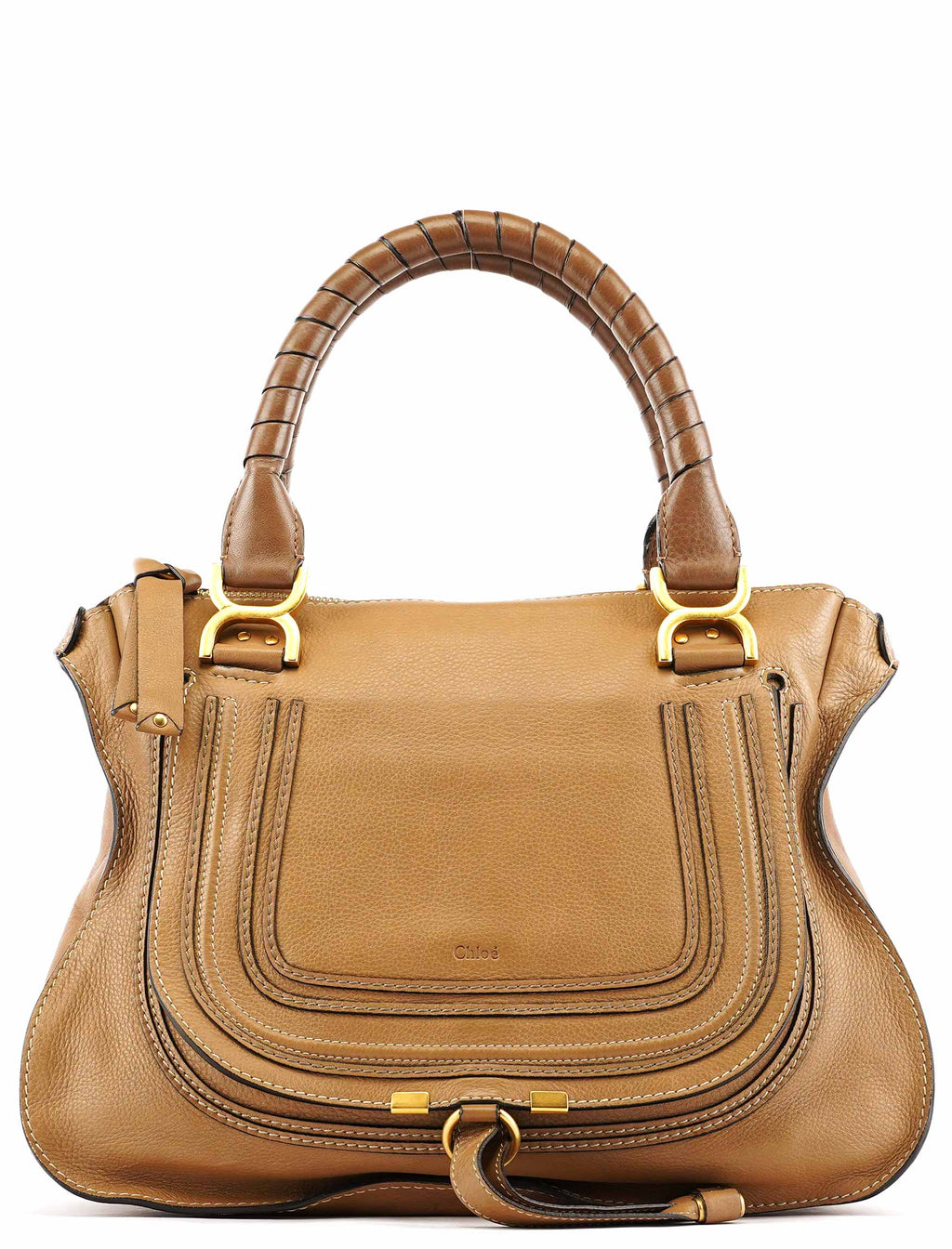 Light Brown Leather Marcie Shoulder Bag