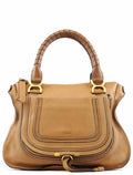 Light Brown Leather Marcie Shoulder Bag