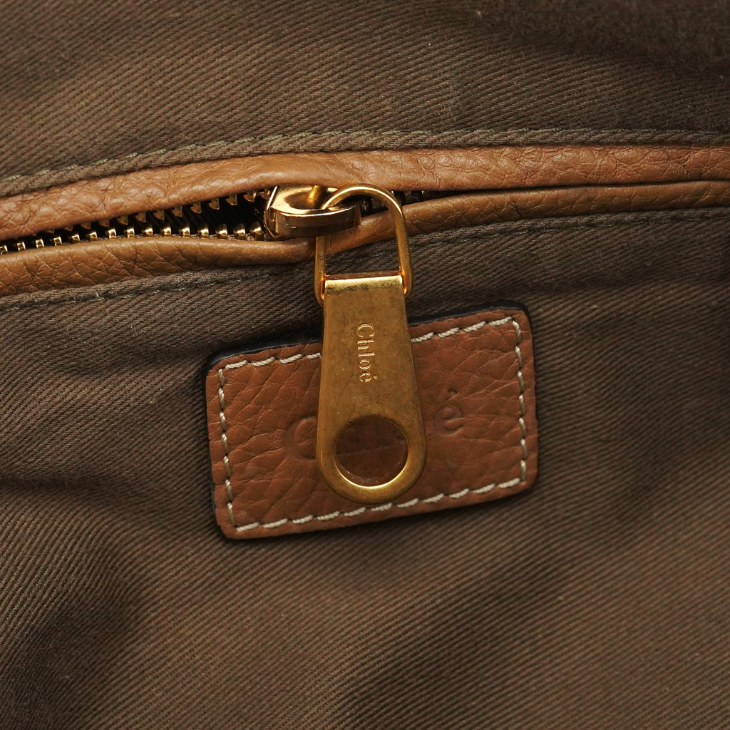Light Brown Leather Marcie Shoulder Bag