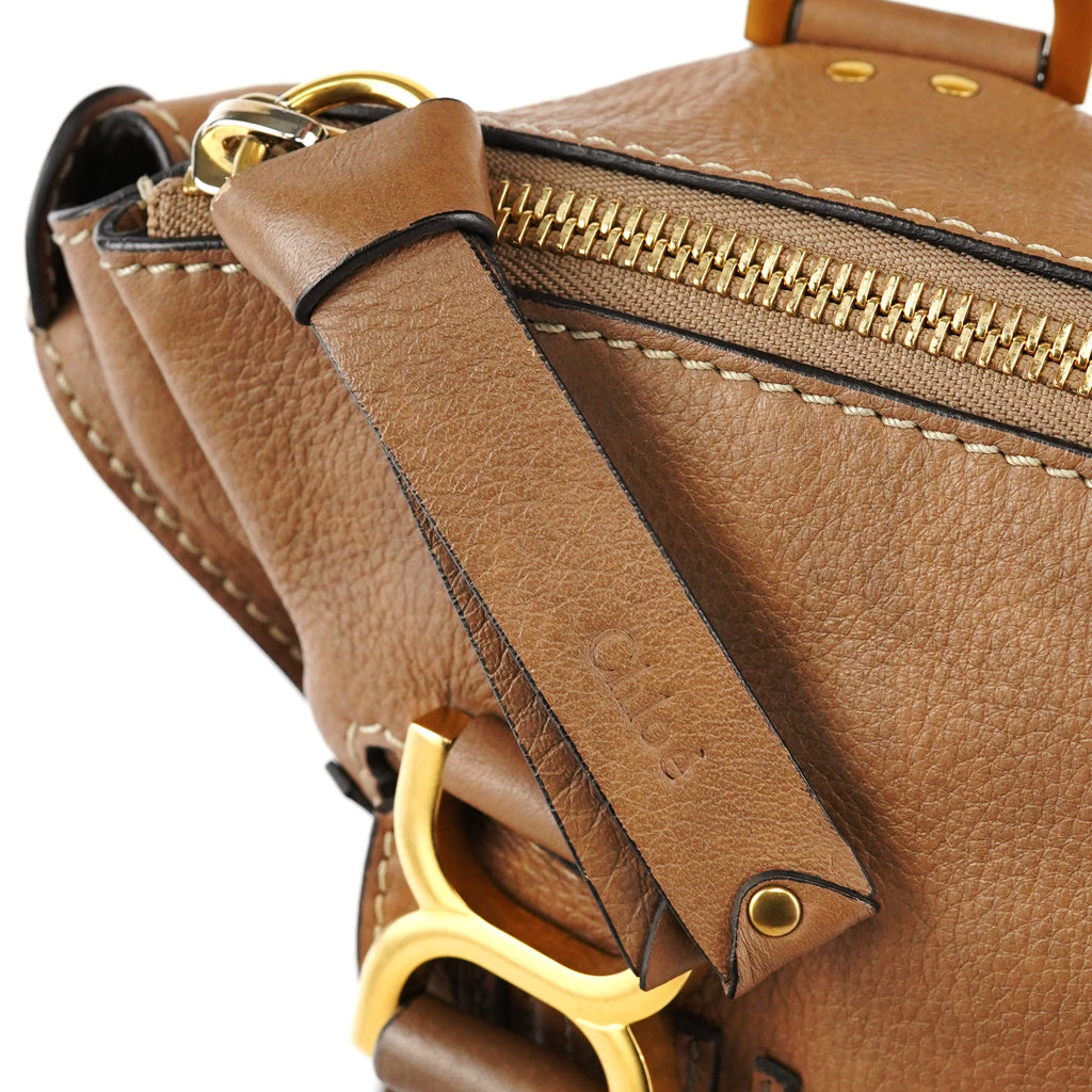 Light Brown Leather Marcie Shoulder Bag