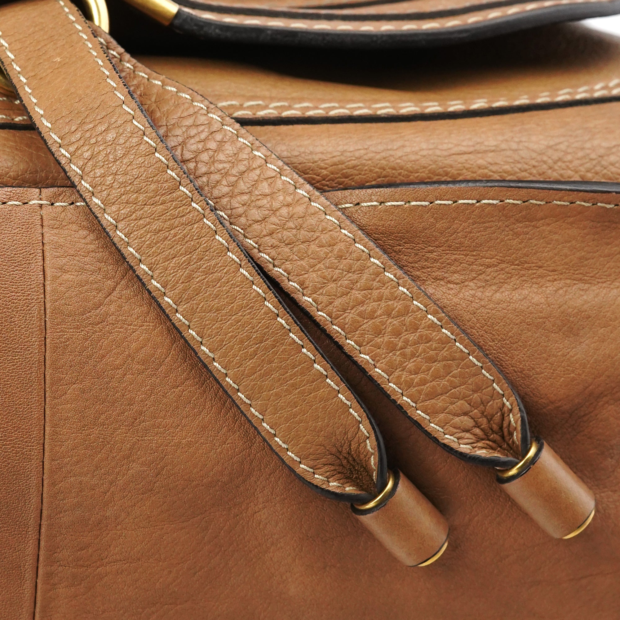 Light Brown Leather Marcie Shoulder Bag