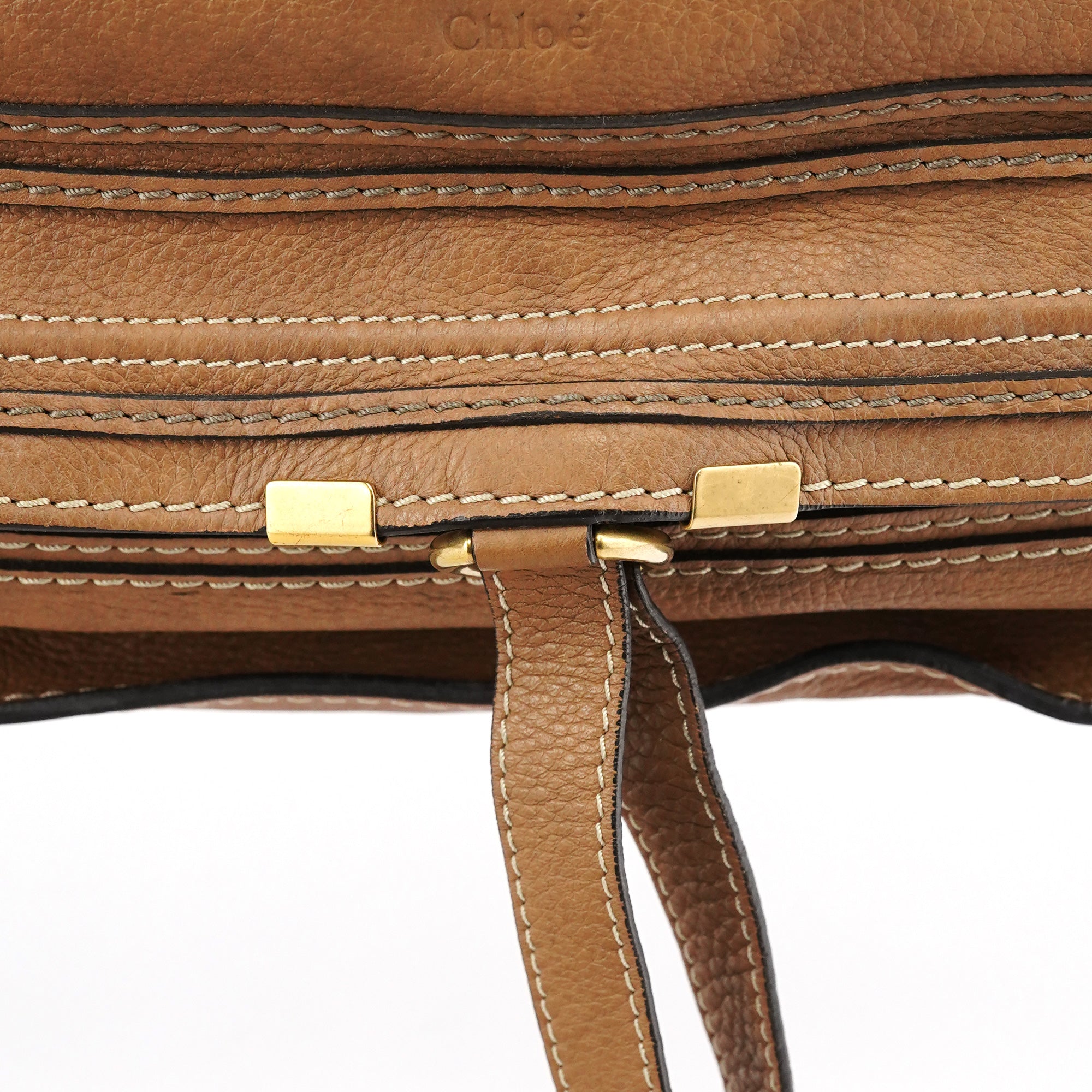 Light Brown Leather Marcie Shoulder Bag