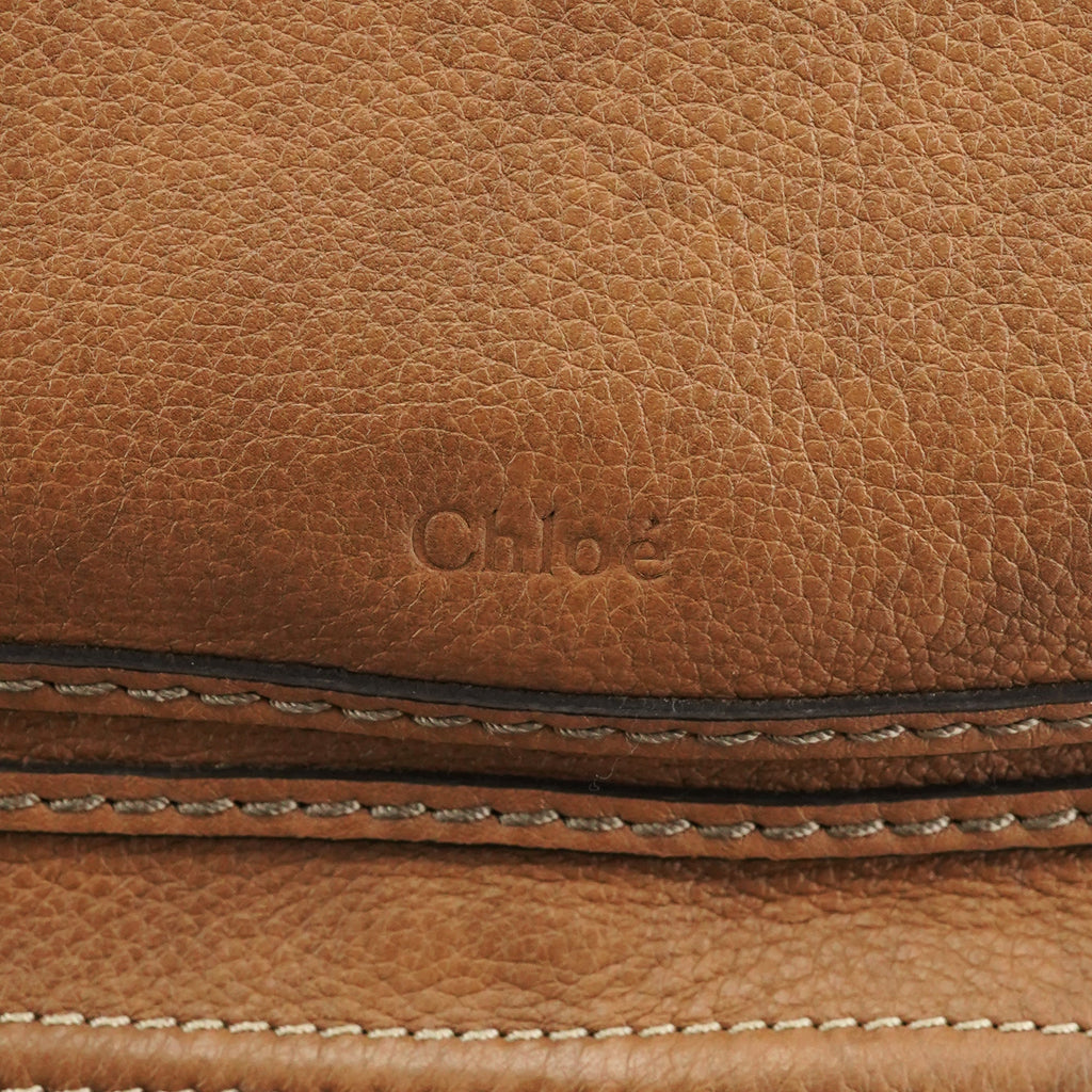 Light Brown Leather Marcie Shoulder Bag