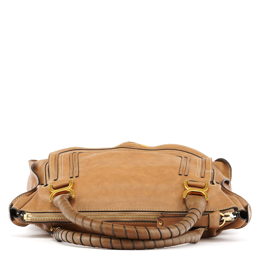 Light Brown Leather Marcie Shoulder Bag