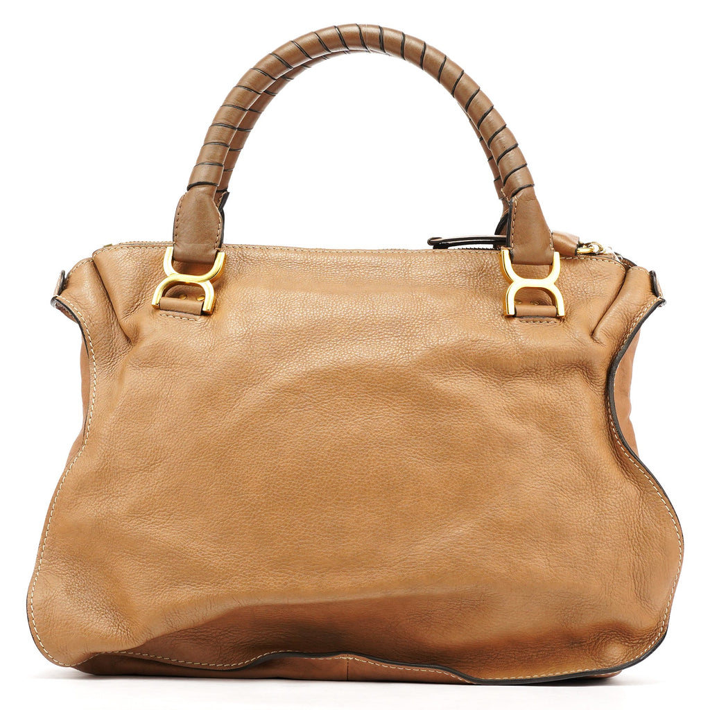 Light Brown Leather Marcie Shoulder Bag