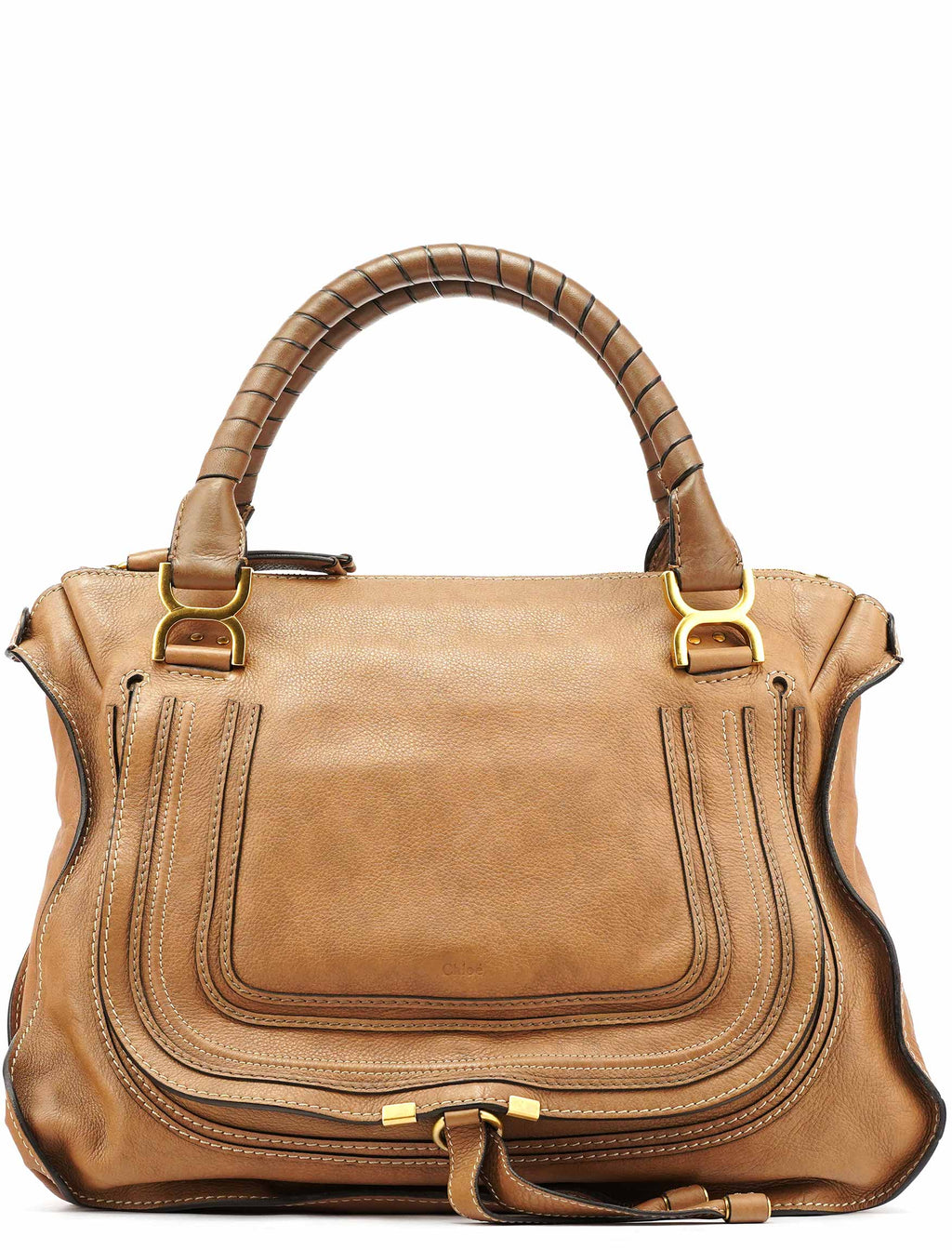 Light Brown Leather Marcie Shoulder Bag