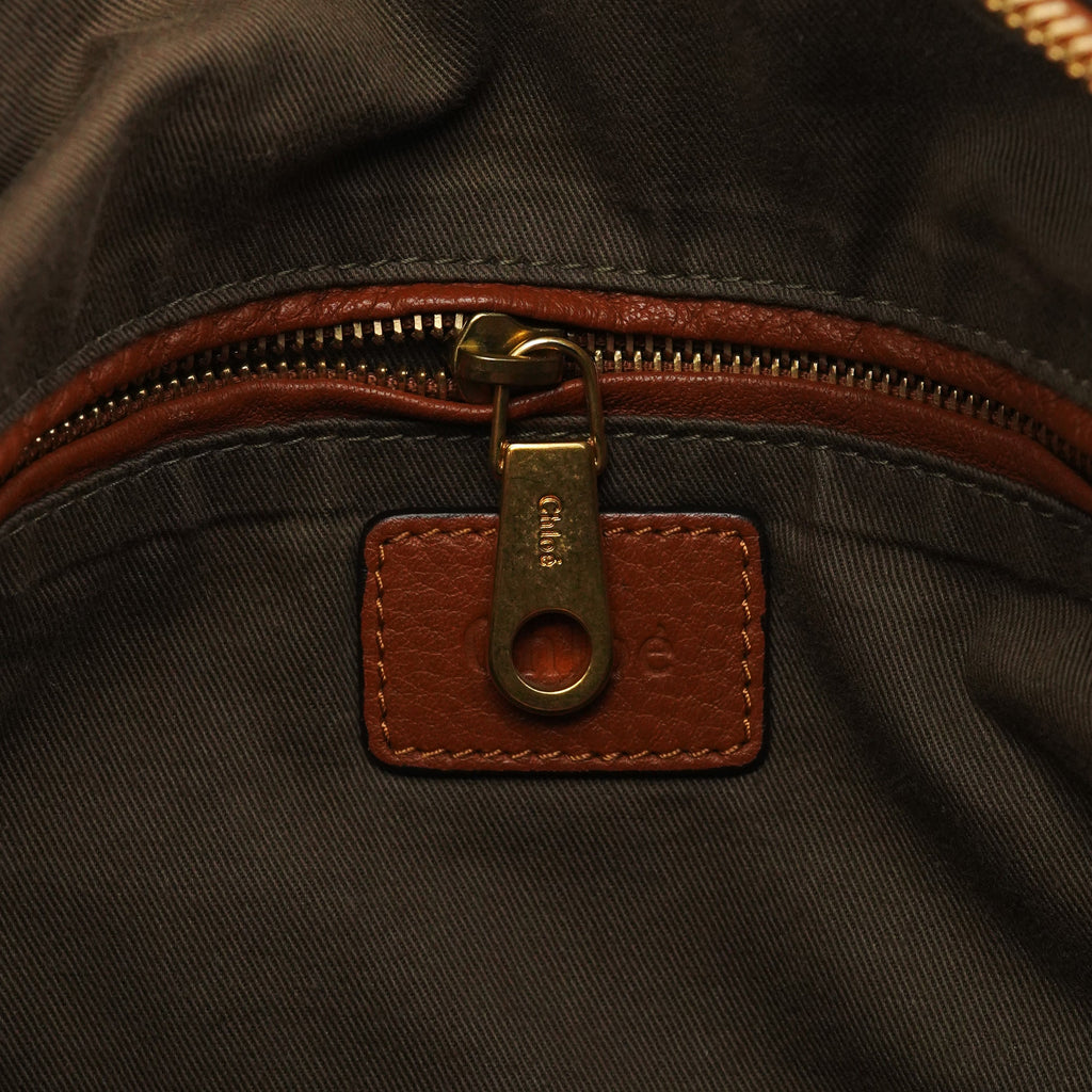 Light Brown Leather Marcie Shoulder Bag