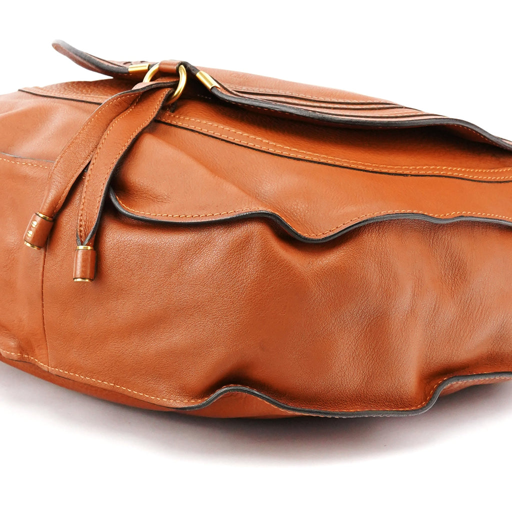 Light Brown Leather Marcie Shoulder Bag